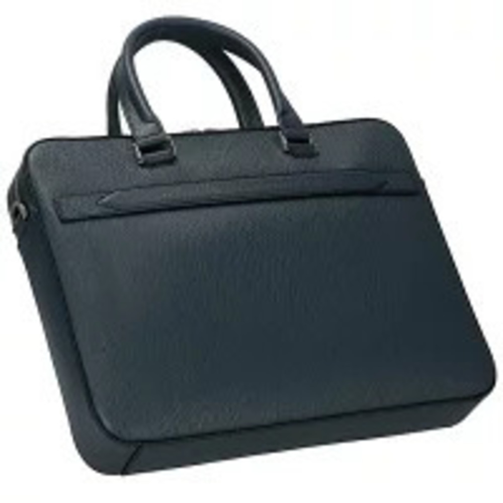 Salvatore Ferragamo Business Bag MEZZA Navy Blue Laptop Compatible Cool